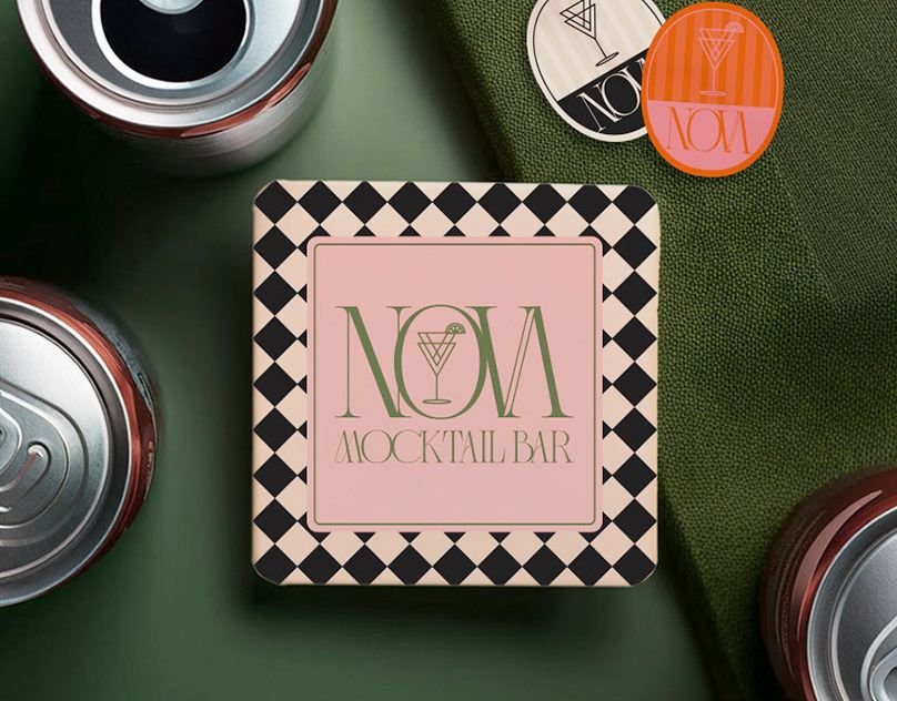 Nova Mocktail Bar brand identity