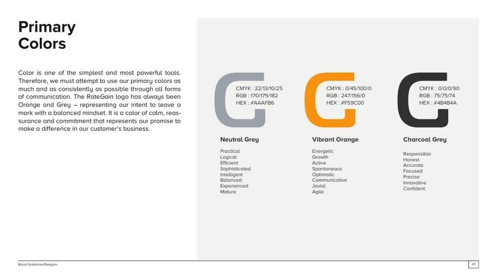 Logo on colour